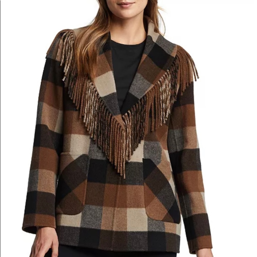 SOLD Pendleton Fringe Barn Coat
